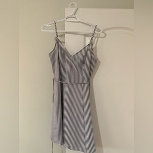 Blue and White Striped Dynamite Dress (Small)